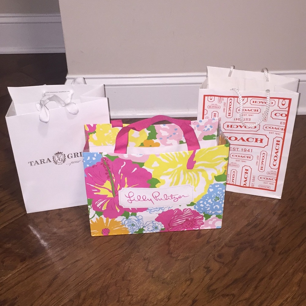 Lilly Pulitzer Colorful Floral Bag - Pink, Yellow, Green